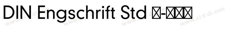 DIN Engschrift Std 常字体转换 DIN Engschrift Std 常字体转换